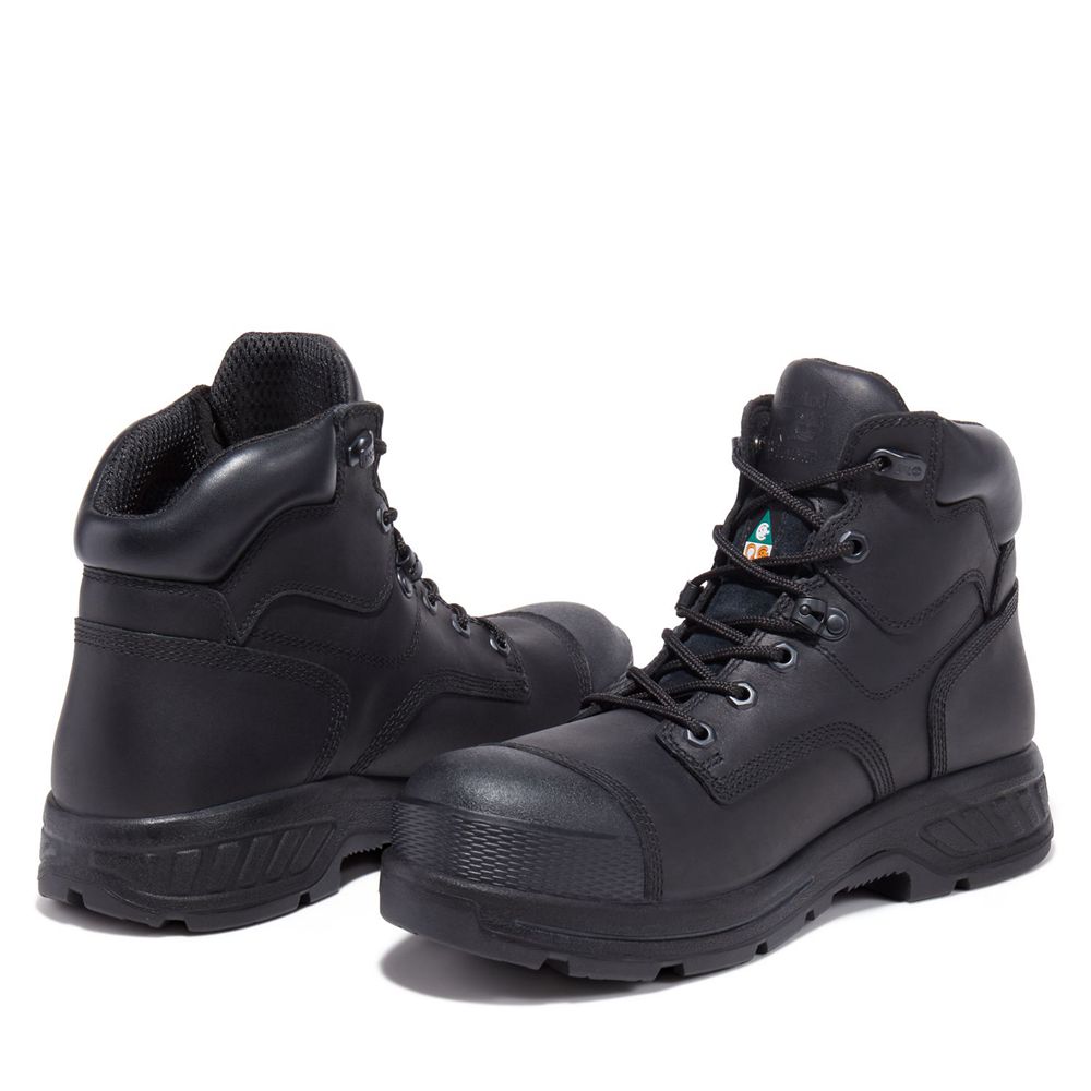 Bocanci De Muncă Timberland Barbati Negrii - Pro® Endurance Hd 6\" Comp Toe - Romania - CVKLXT796